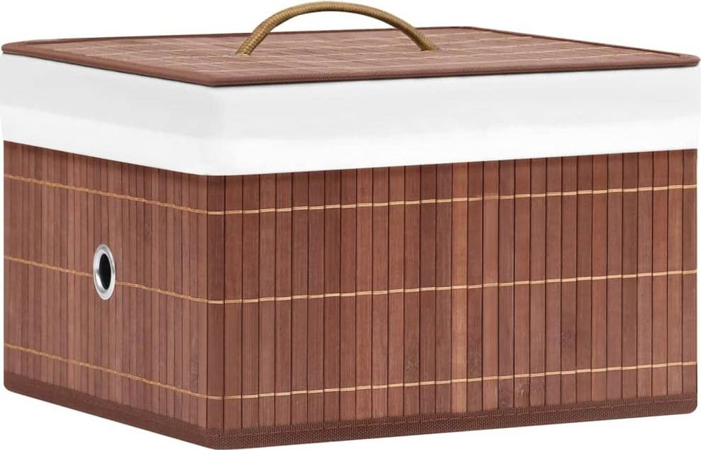 vidaXL Bambus Aufbewahrungsboxen 4 Stk. Braun Produktbild 