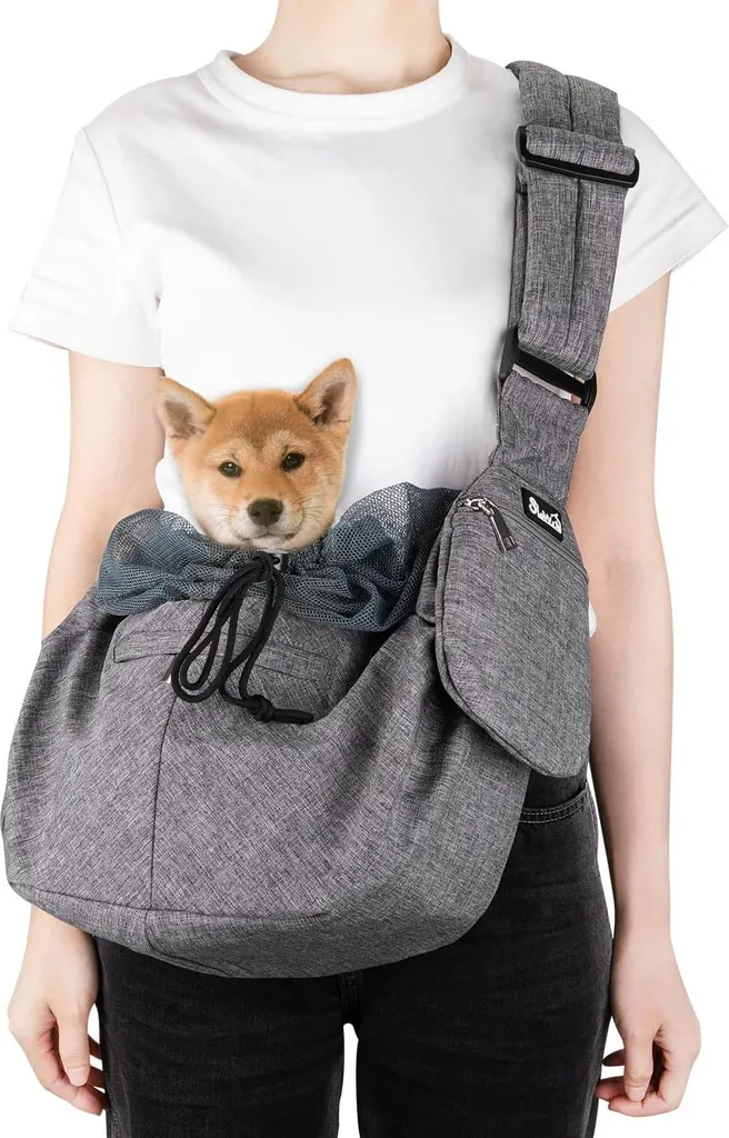 Sac à bandoulière pour petits chiens et chats - Accessoire de transport