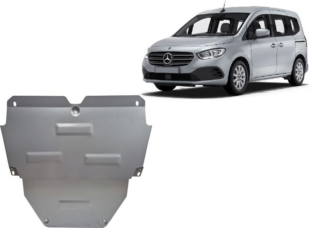 Aluminium Unterfahrschutz für Mercedes EQT