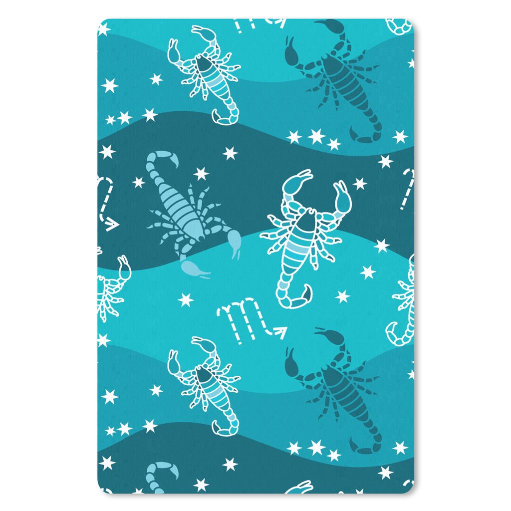 MuchoWow Mauspad Mousepad Skorpion - Tierkreiszeichen - Muster 18x27 cm - Mousepads - Maus Mat - Pad - Mausunterlage
