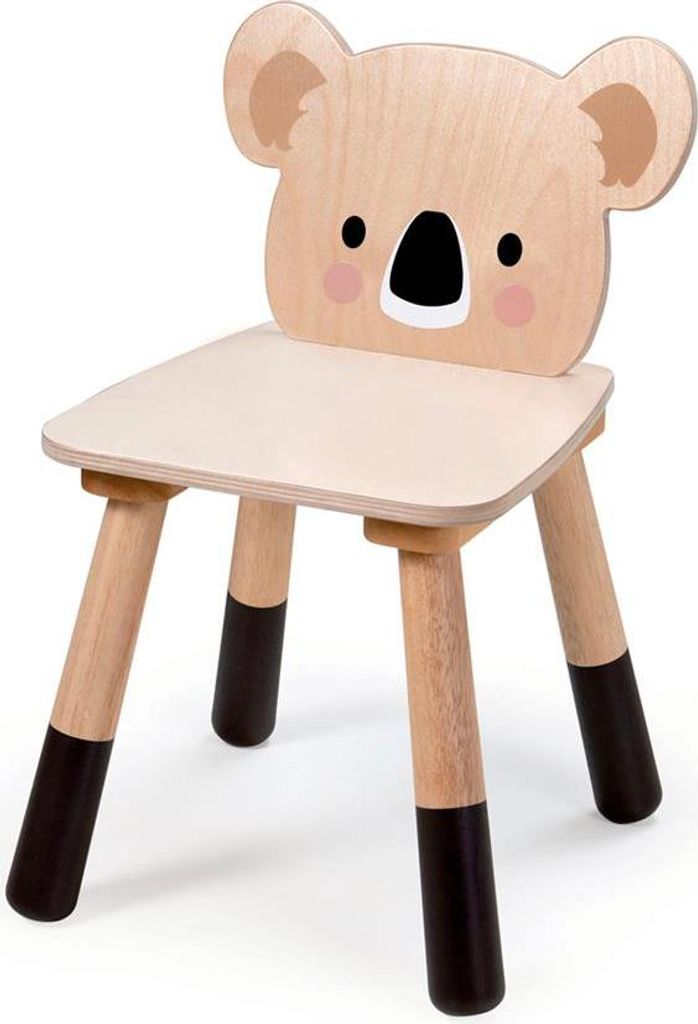 Tender Leaf Kinderstuhl Holz Koala - stabile Waldthema Stuhl für Kleinkinder