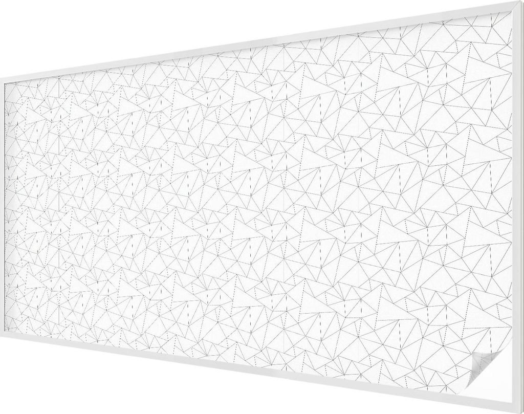Buntglas Fensterfolie – 116x200 cm – Stained-Glass Design – blickdichte dekorative Sichtschutzfolie – selbstklebend, UV-Schutz – Geometri...