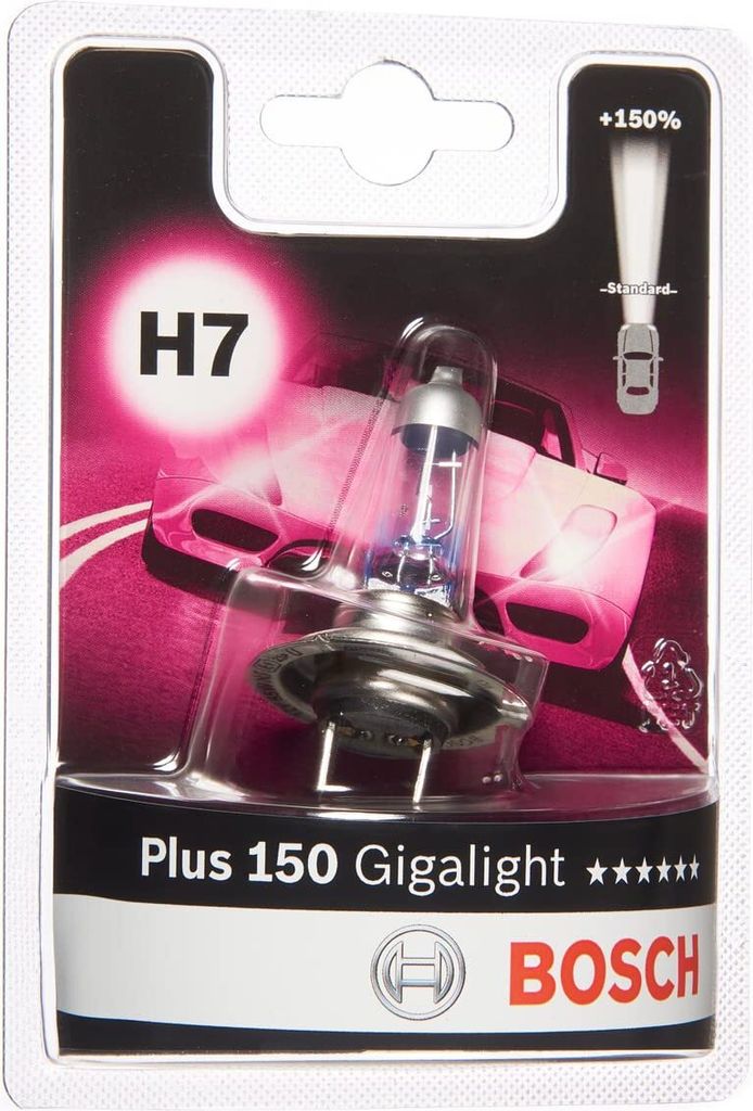 Bosch H7 Plus 150 Gigalight Fahrzeuglampe 12V 55W PX26d (1 Produktbild 