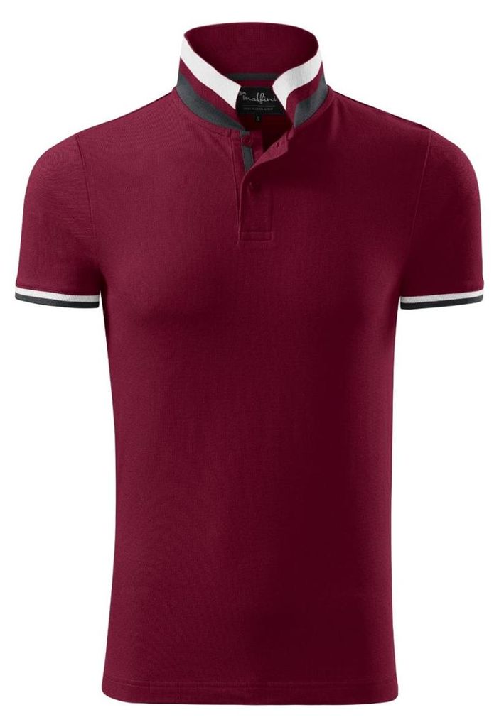 Malfini - "Collar Up" Poloshirt für Herren PP10341 (M) (Granatrot)