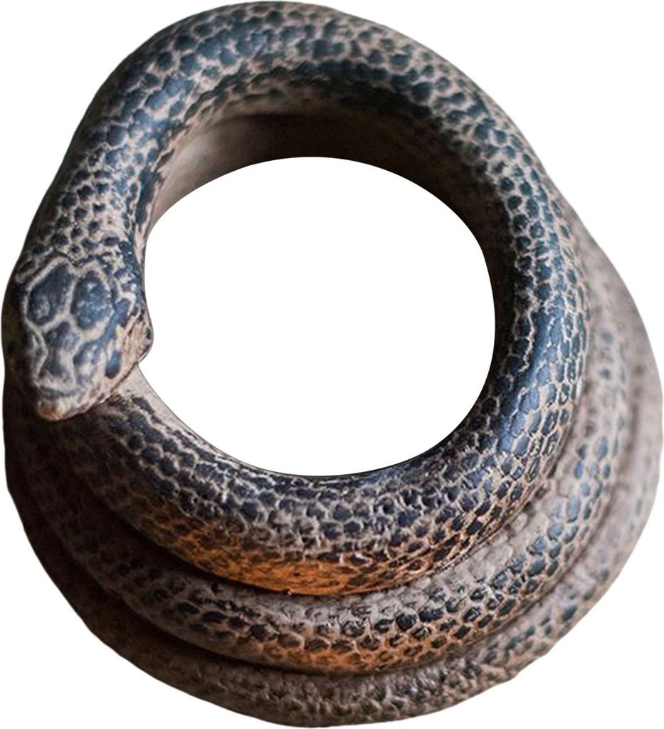 Gewickelter Kerzenhalter aus Beton in Schlangenform, Votiv-Teelichtständer, realistischer 3D-Schlangen-Kerzenständer, Dekoration, Ornament, Feier...