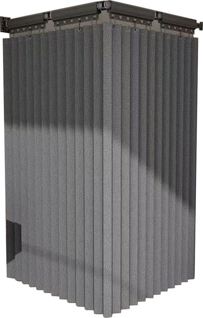 Duschstange Duschstange, 4-fach drehbare Duschvorhangstange (2-in-1), 360°-Drehung,Ohne Bohren,für B180×H200cm Vorhänge,geeignet für Badezimme...