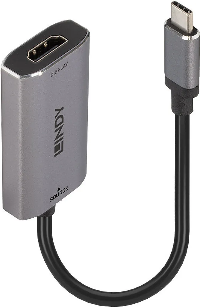 Convertisseur HDMI 8K via USB Type C Lindy 43327 avec support HDR 10+