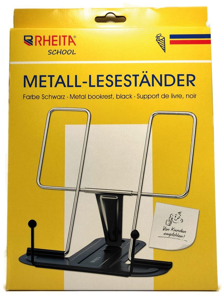 Rheita Leseständer aus Kunststoff mit Metallbügel, 4006335570122