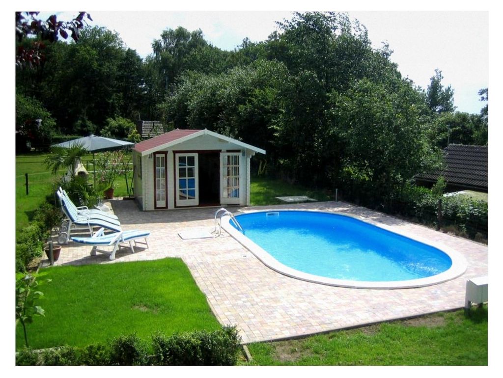 Stahlwandpool Oval 4,50 x 2,50 m Tiefe 1,20 m Folie Blau 0,8 mm