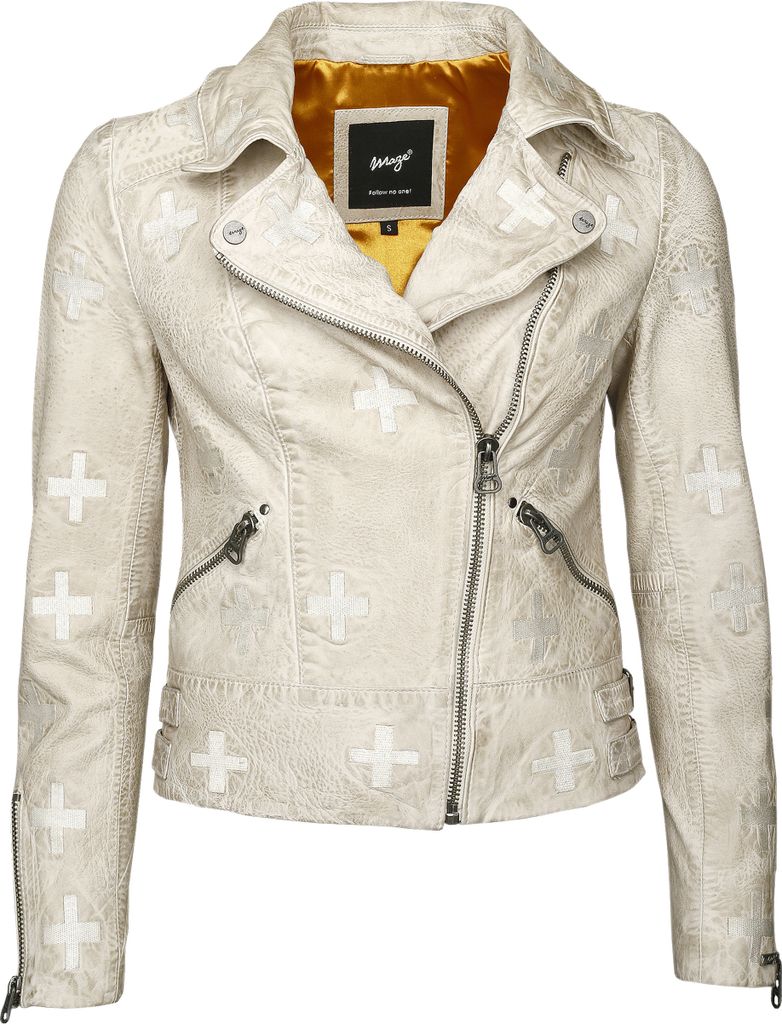 Maze Lederjacke Movas Damen offwhite S