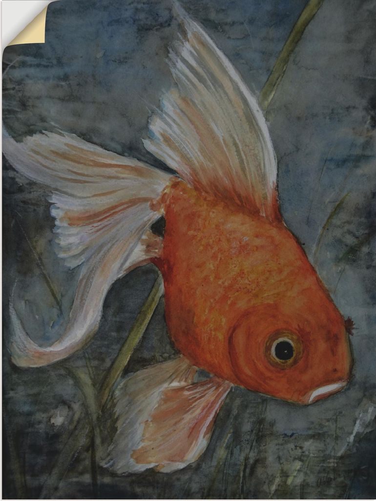 ARTland Wandbild, selbstklebend Feng Shui - Goldfisch Größe: 45x60 cm