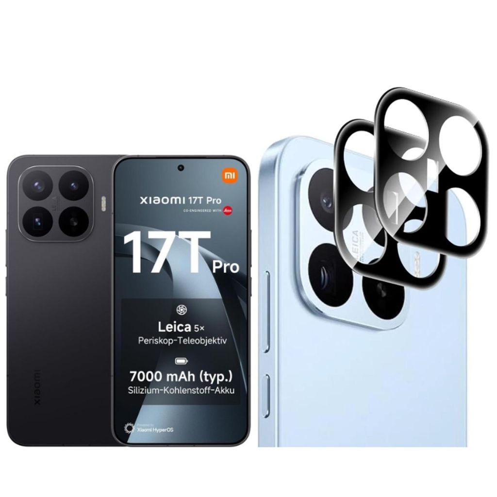CLM-Tech 2X Kameraschutz kompatibel mit Xiaomi 17T Pro - Produktbild 