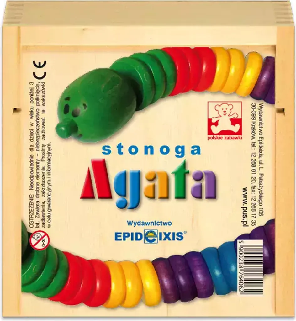 Jouet d'éveil Mille-pattes Agatha : Grande peluche souple multicolore