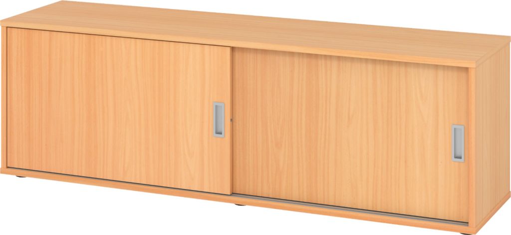 bümö office Lowboard mit Schiebetür - Nachbildung: Buche