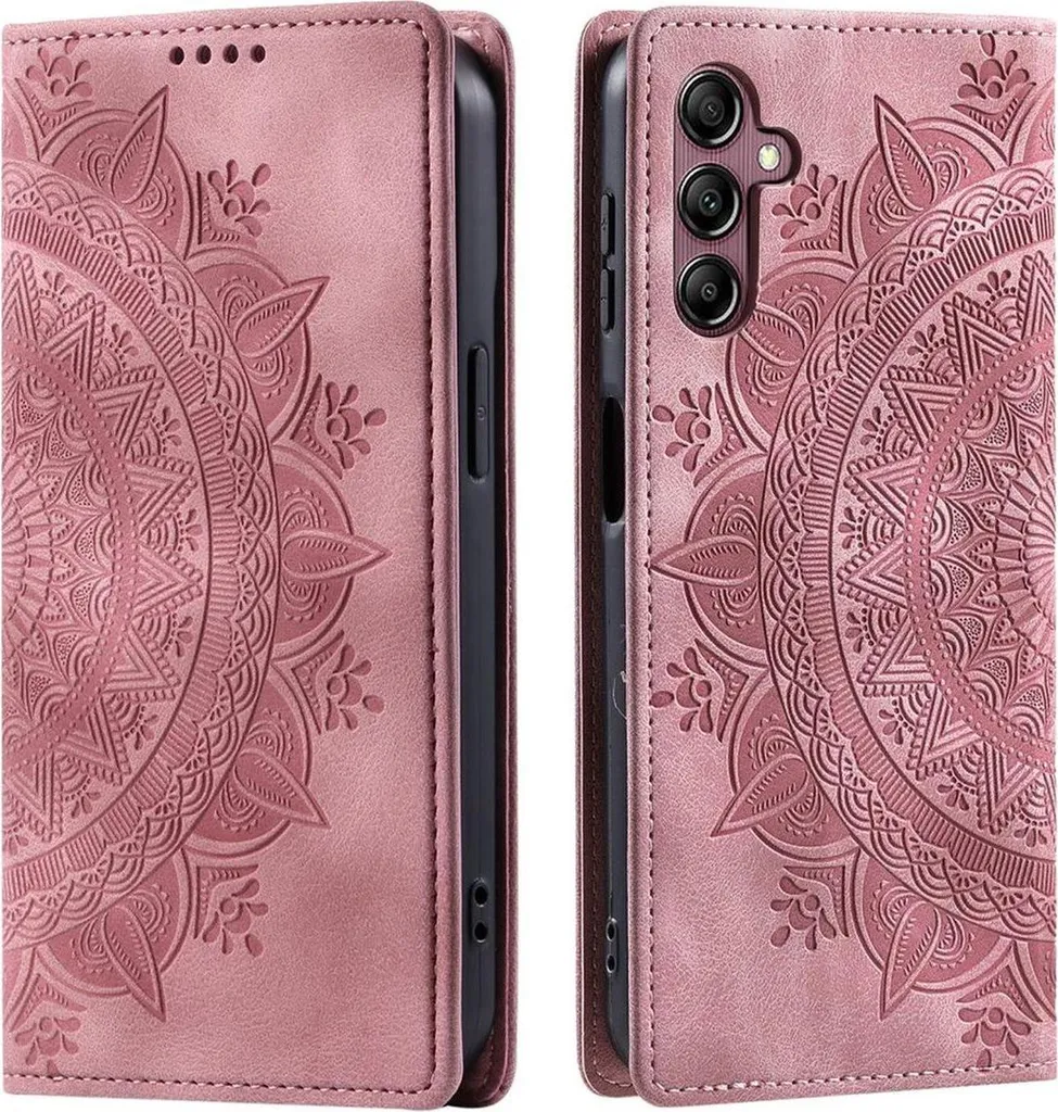 Cover Antiurto Samsung S24 Mandala - Flip Case Robusta con Stand