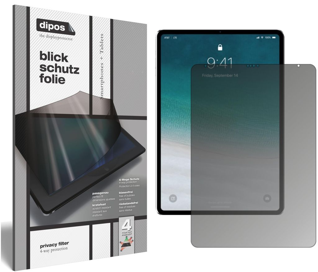 Schutzfolie für Apple iPad Pro 11 Zoll (2018) Blickschutzfolie matt Display
