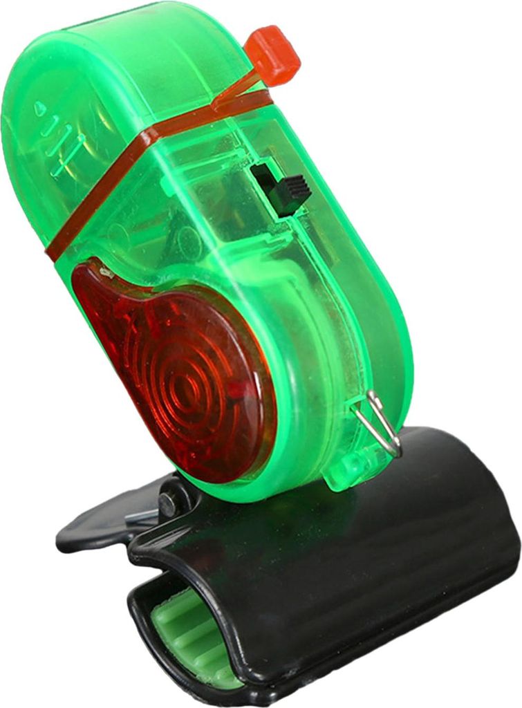 Bissanzeiger fürs Angeln mit Clip, 80 dB, Nacht-Angelruten-Alarmlicht, universeller elektronischer Bissanzeiger, Bisssensor, LED-Lampe, Angelzubehör