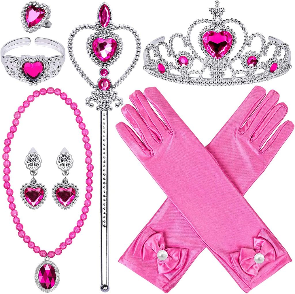 Prinzessin Kostüm Zubehör Set, Prinzessin Verkleiden Produktbild 