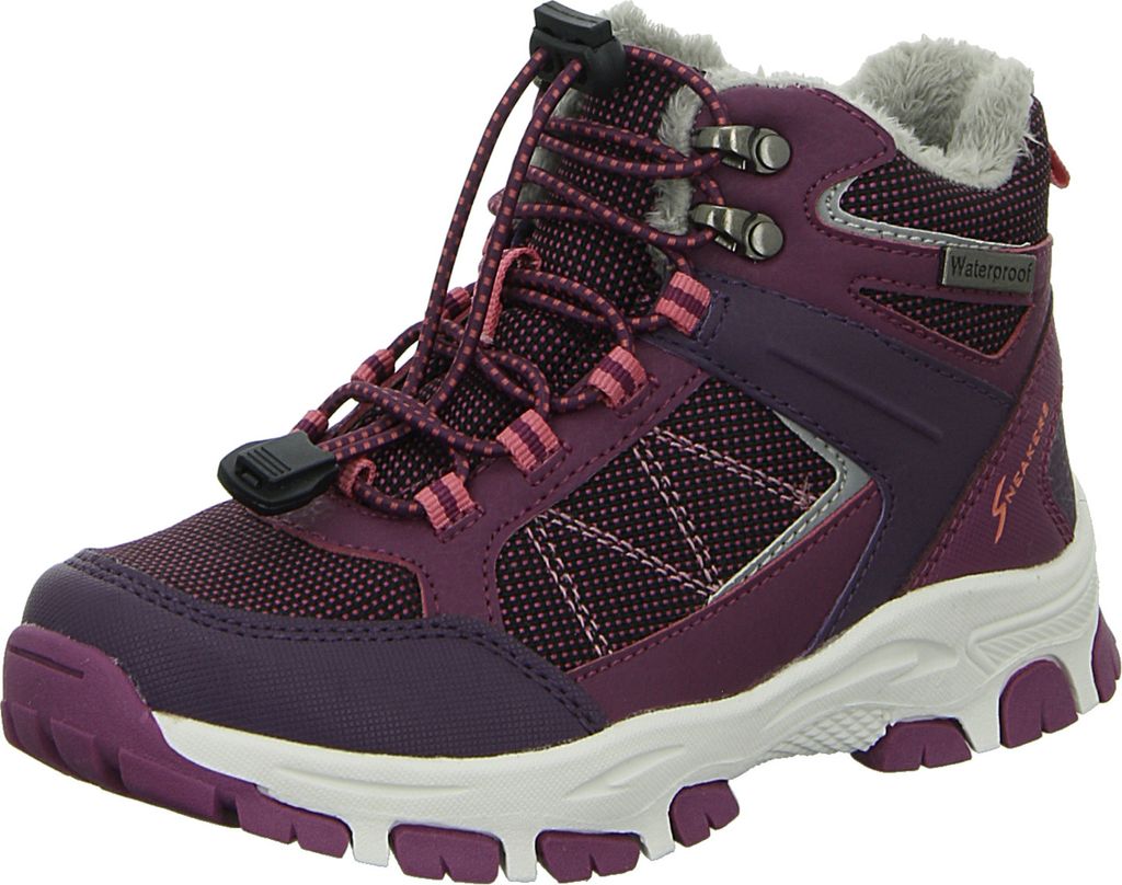 Sneakers Mädchen-Outdoor-Allwetterstiefel Lila, Farbe:rot, EU Größe:39