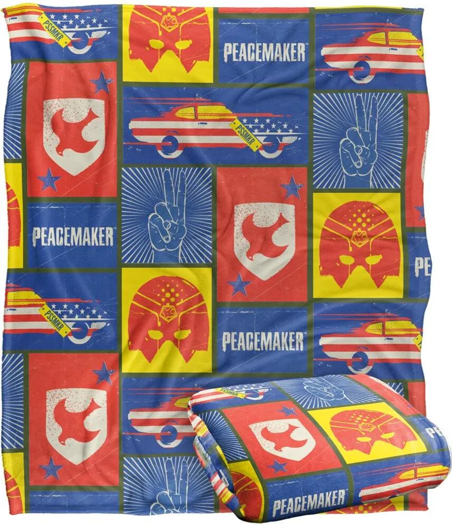 Jeté de Canapé Patchwork Multicolore Peacemaker Couverture TV18703 Douce - 2