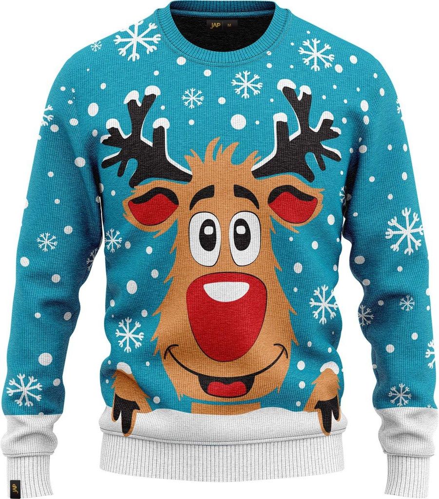 JAP Christmas Ošklivý vánoční svetr Sob Rudolf - 100% Obrázek produktu 