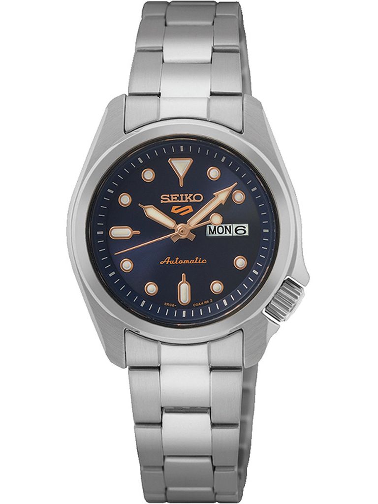 Seiko 5 Sports SRE003K1 Damenuhr Automatik Stahl Dunkelblau Produktbild 
