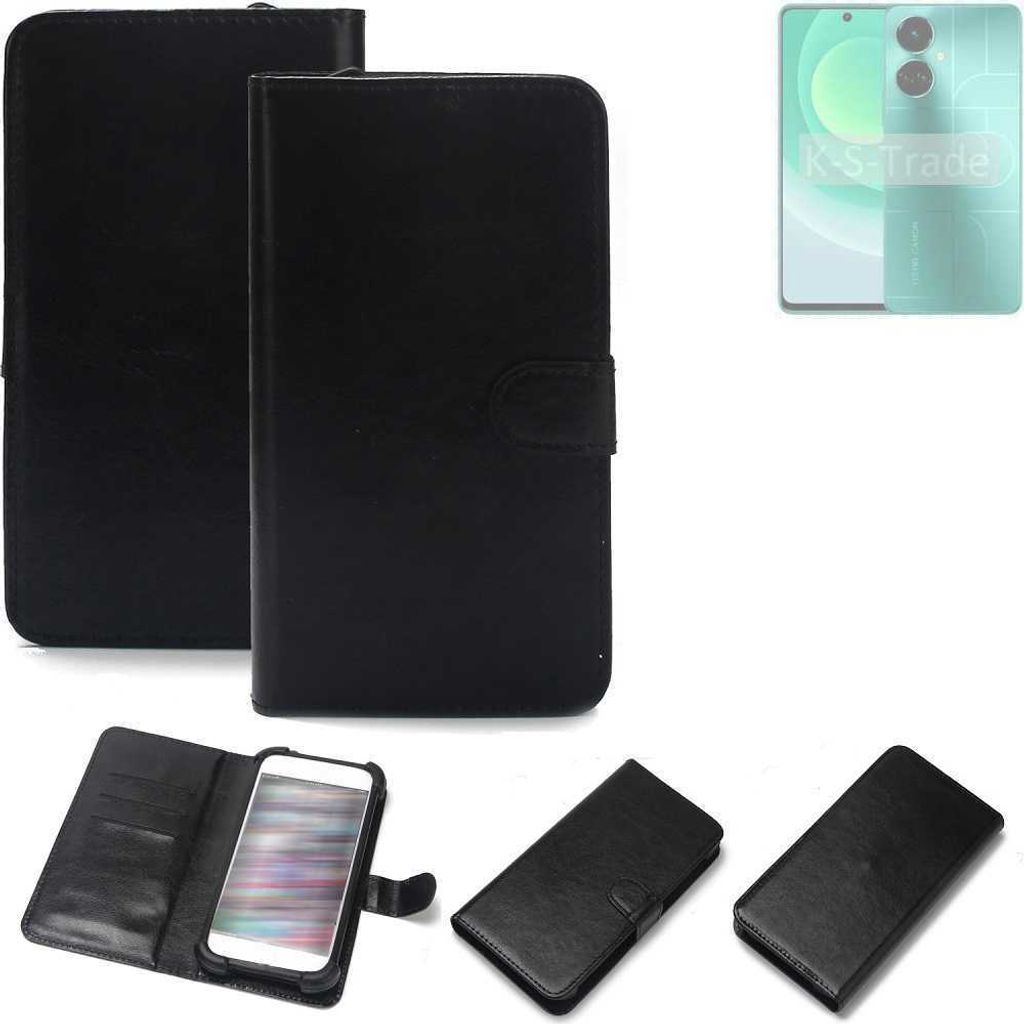 K-S-Trade Handyhülle Schutzhülle kompatibel mit Tecno Camon 19 Handy Schutz Hülle Handyhülle Bumper schwarz 1x