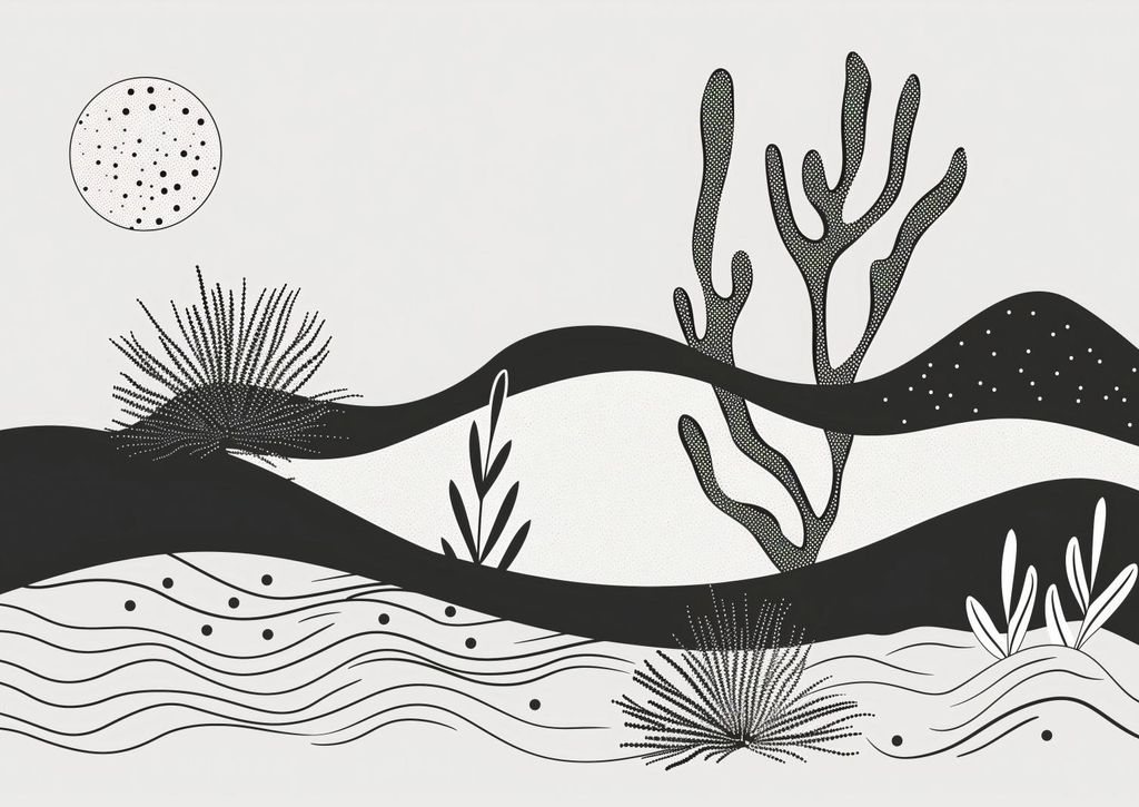 Plakat 42x29,7cm Garten bei Nacht