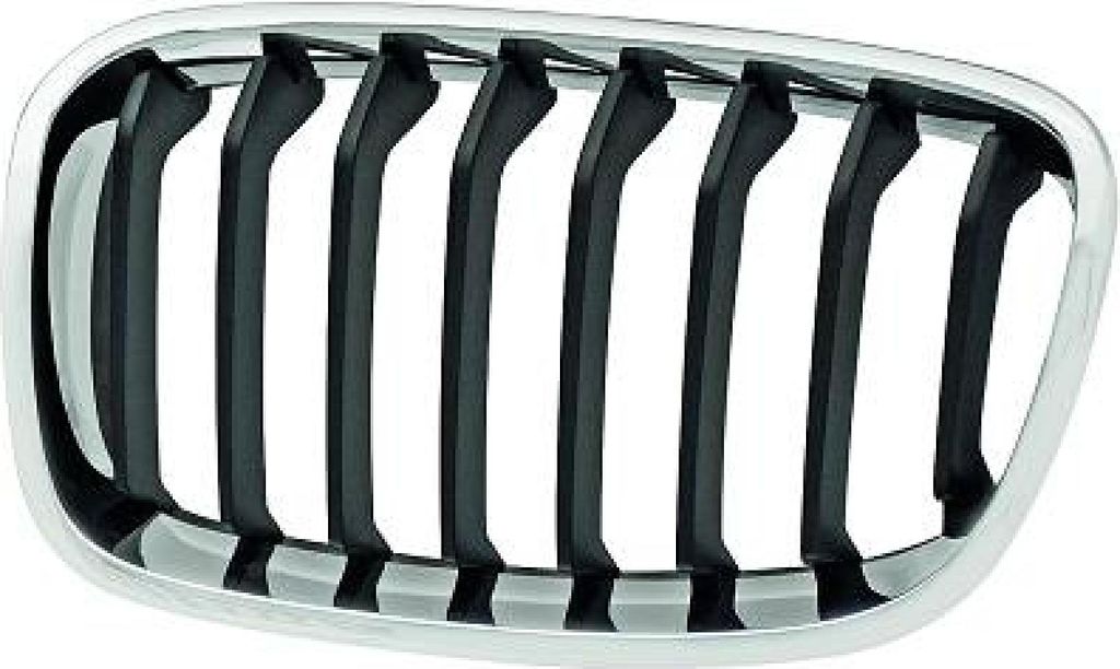 DIEDERICHS 1281041 Kühlergrill Frontgrill für BMW 1 Schrägheck (F20) Links Schwarz Chrom