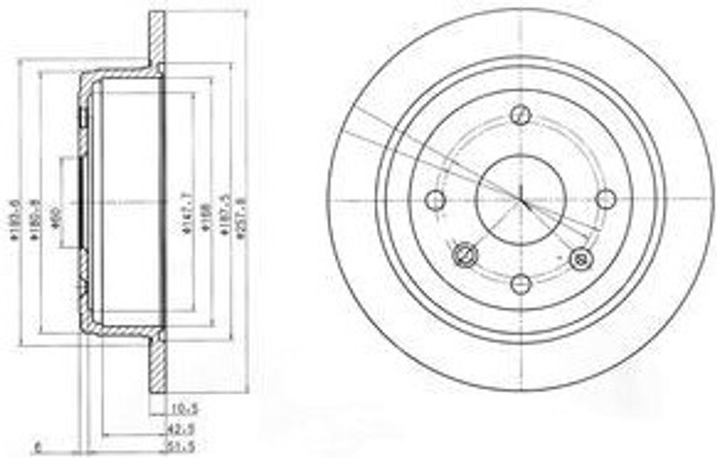 Dr!ve+ DP1010.11.0174 - OE 96549630 Bremsscheibe, Hinterachse für Aveo (T250, T255), Lacetti (J200)