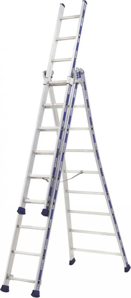 Échelle transformable 3 plans Platinium 6m92 pour travaux en hauteur