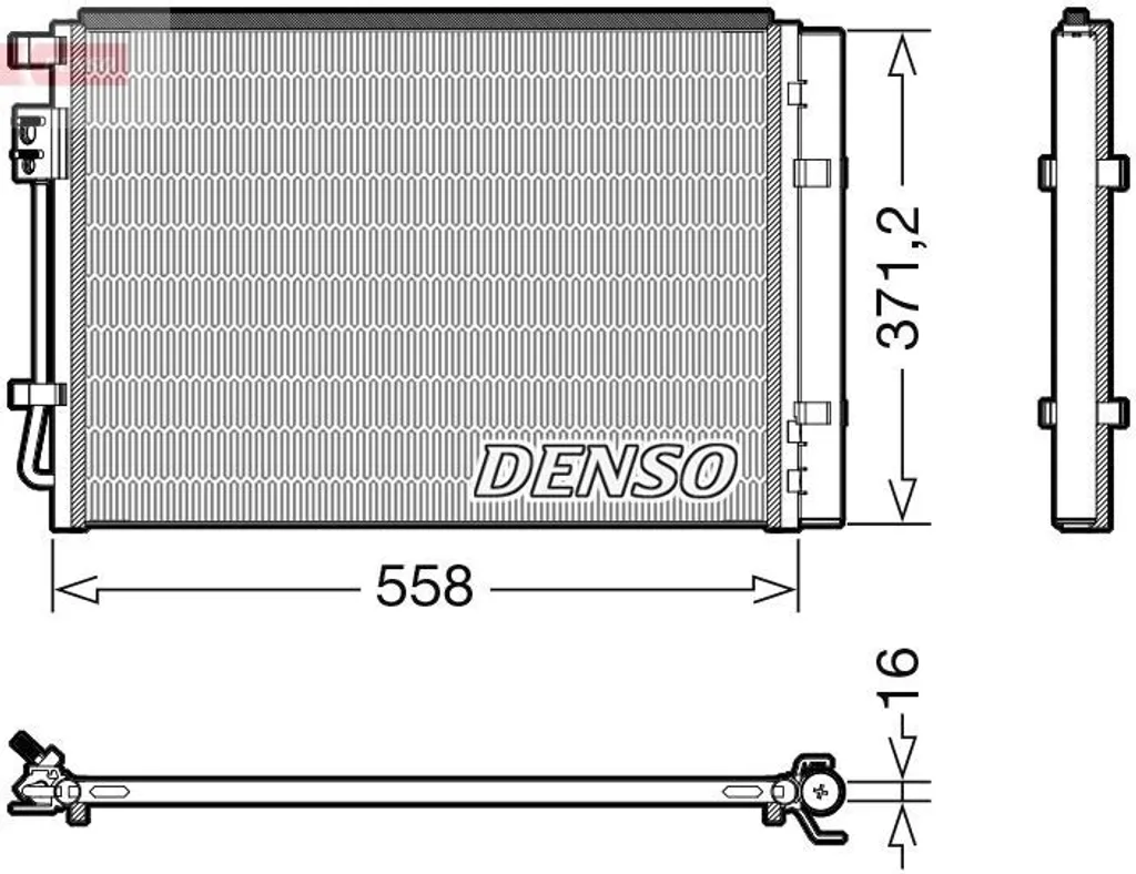 Condenseur de climatisation DENSO DCN41015 pour i20 GB IB - OE 97606C8000