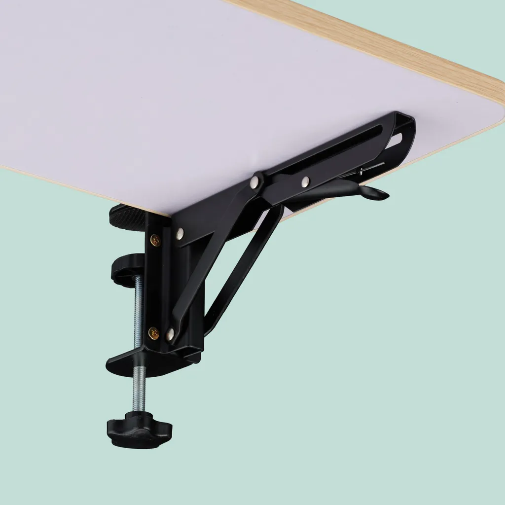 Support de Clavier Ergonomique et Rallonge de Bureau Grise Amovible - 8