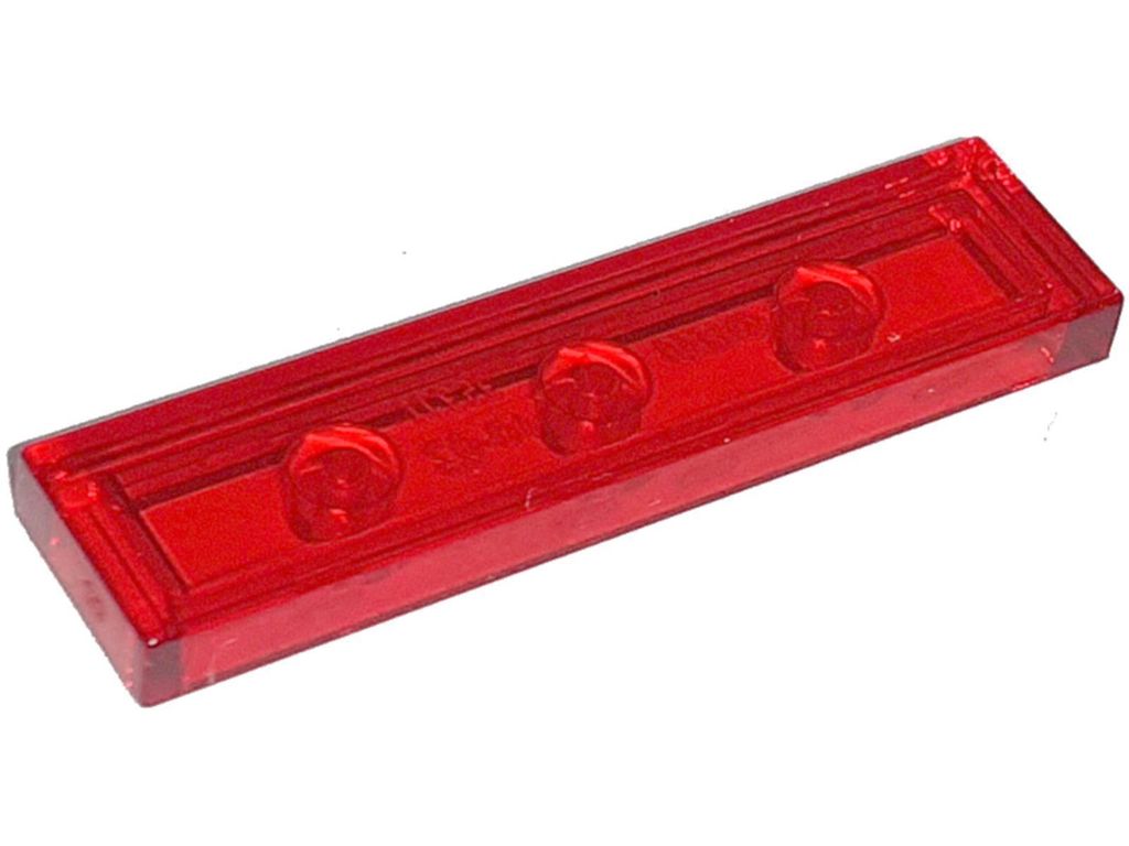 Lego 50 Stück 2431 Fliesen Tiles 1x4 Part Basic Panel 50 Trans - Rot