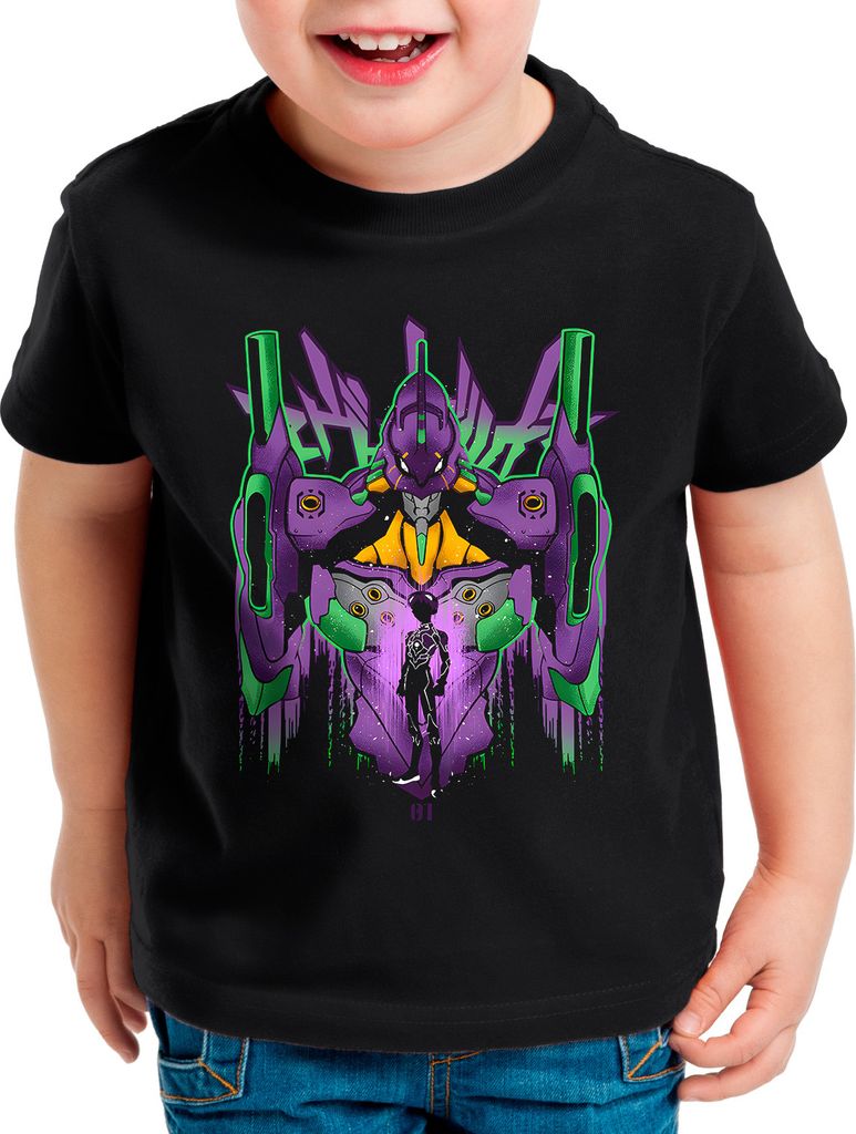 style3 EVA Unit 01 Kinder T-Shirt shinji tokyo3 neon genesis