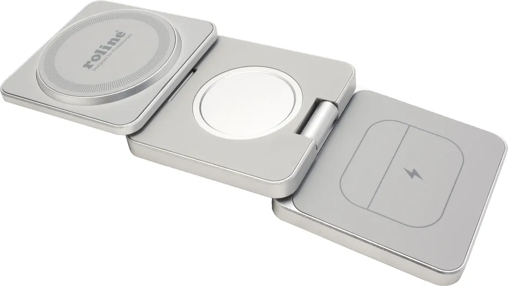 Station de Charge Induction Rapide 15W Pliable 3 en 1 Compatible Apple - 2