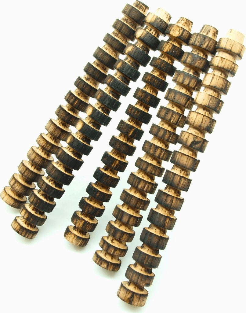 5 x Spirale aus Eichenfässern - Mittel Getoastet - Whiskey aus Irland, Holzspiralen, Eichen Infusion Flasche Spiral