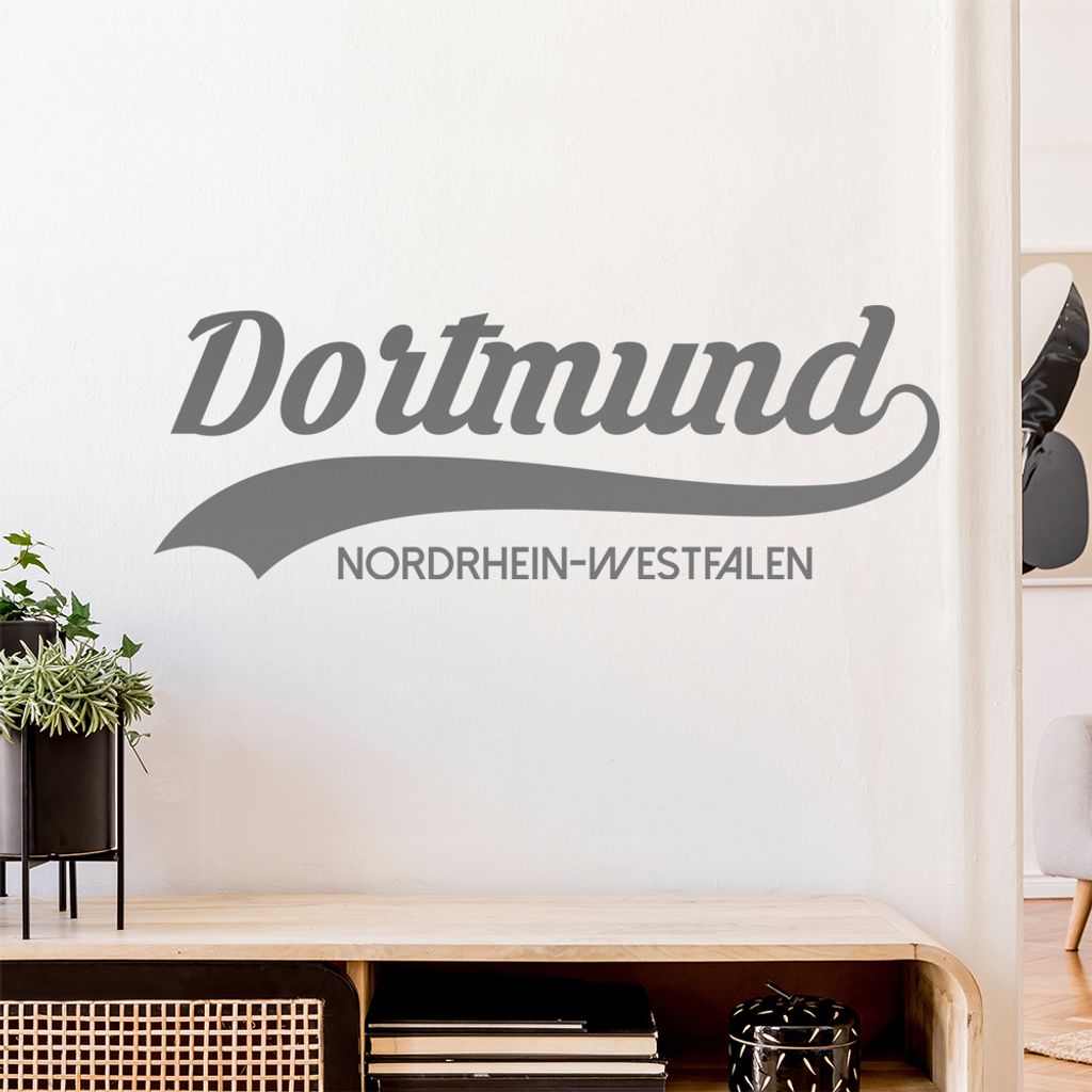 Dortmund Nordrhein-Westfalen Wandtattoo Wandaufkleber Wall Sticker - Dekoration, Küche, Wohnzimmer, Schlafzimmer, Badezimmer