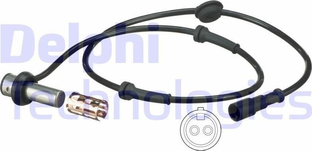 DELPHI ABS Sensor Raddrehzahl Vorne für LAND ROVER Freelander SUV (L314) SS20370