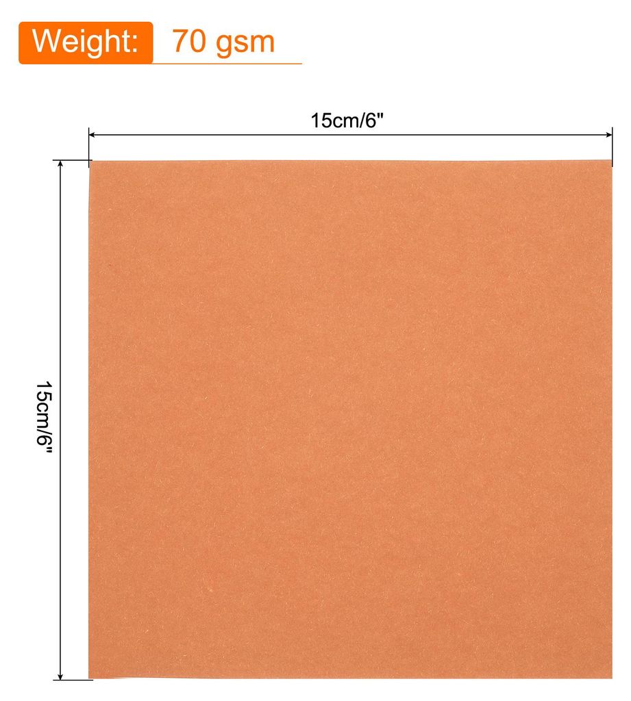 125 Bl?tter Origami-Papier beidseitig bedruckt 6x6 Zoll (15x15cm) quadratische Bl?tter fš¹r Kunsthandwerk, Anf?nger, Geschenkdekoration, Orange Rot