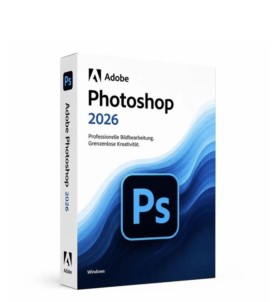 Adobe Photoshop 2026 / Vollversion / Windows / Kein Abo / Produktbild 
