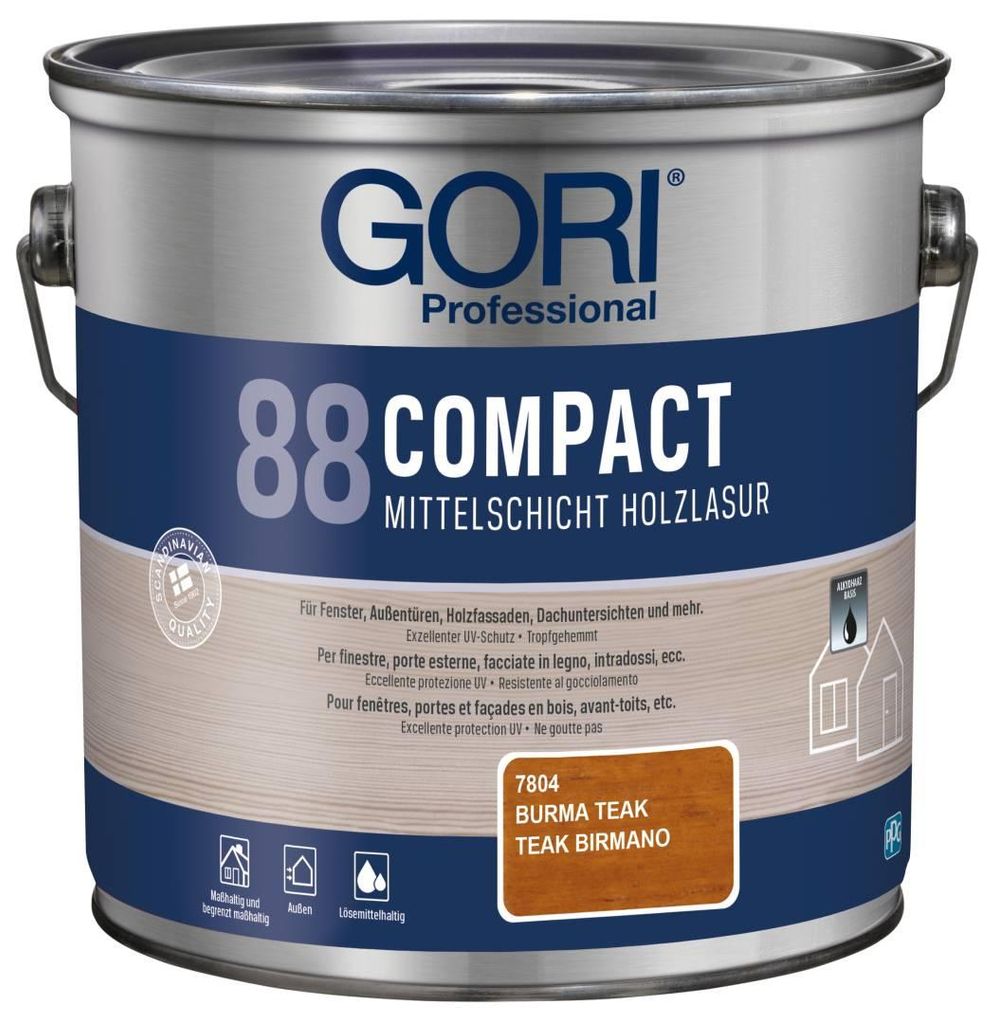 GORI Professional 88 COMPACT, Mittelschicht-Holzlasur, Produktbild 
