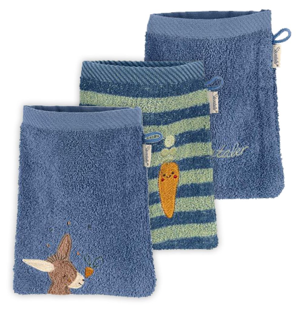 Sterntaler Waschhandschuhe 3er-Pack ESEL Emmilius Produktbild 