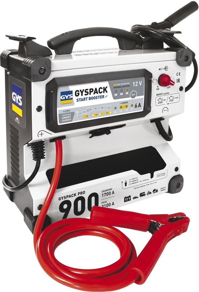 GYS - GYSPACK PRO 900 - 12 Volt 830A Booster - Netzunabhängiges Starthilfegerät