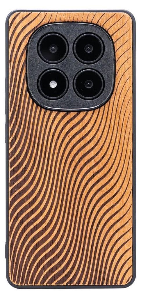 Holzhülle für Xiaomi Redmi Note 15 Pro 5G, Bewood Merbauwellen