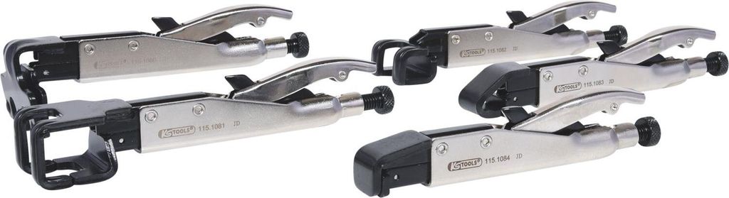 KS Tools Axial-Gripzangen-Satz, 5-tlg., 115.1085