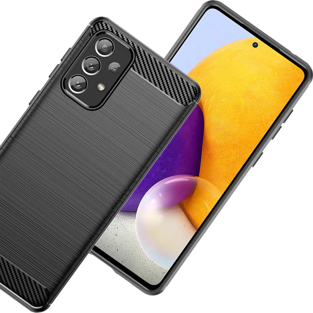 Cover Carbonio Samsung A73 Nero - Protezione Cool per il Tuo Smartphone