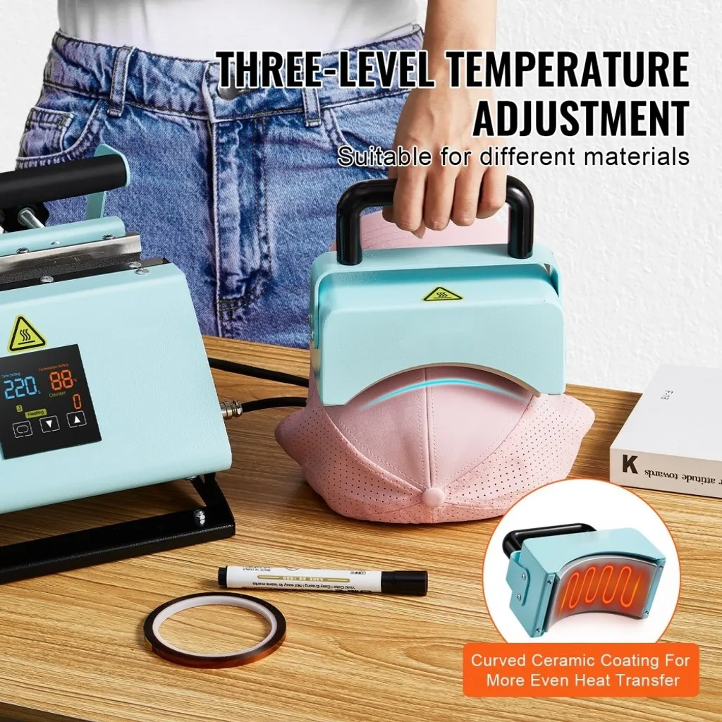 Machine de transfert thermique pour casquettes et mugs personnalisés Pro