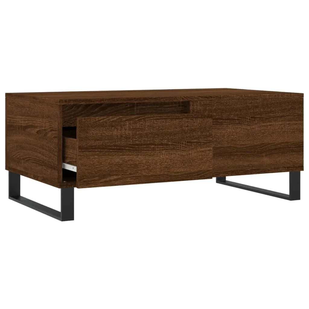 Tavolino da Caffè SYFAX™ Rovere Marrone 90x50x36.5 cm Multistrato