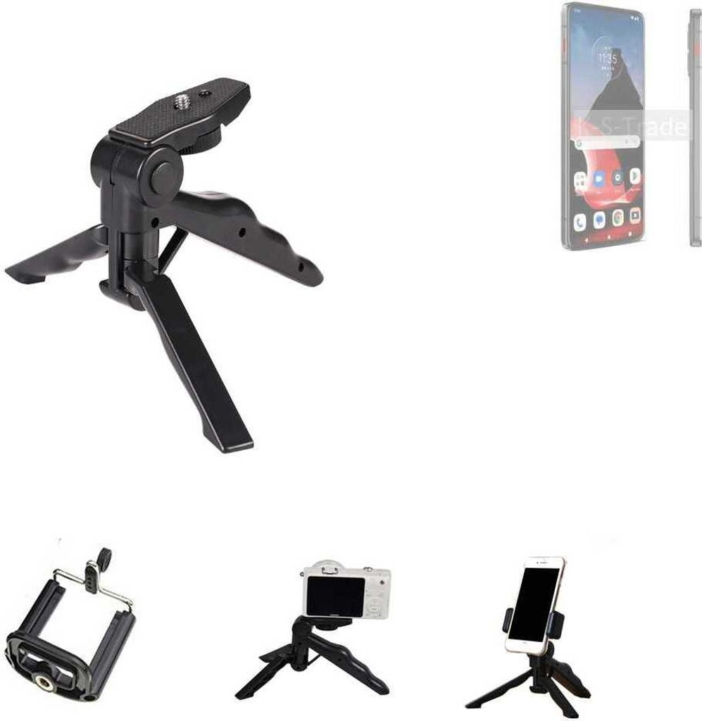 K-S-Trade Stativ Tisch-Ständer Dreibein Handy-Stativ Ständer kompatibel mit Motorola ThinkPhone Mini-Stativ Smartphone Tripod Handy-Stativ aus